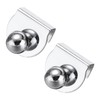 uxcell 2pcs Glass Door Pull Handles, Iron Door Clips Pull