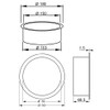 Stainless Steel Throwing Ring Orbicular 150 Black Waste Ring 150