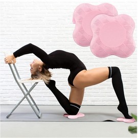 LiJuanWang Yoga Knee Cushion, Pack of 2 Yoga Knee Pads, Non-Slip Yoga Knee Pad Mat, for Pilates Training Mat, Yoga Bolster, Knee Pads, Sports, 20 x 20 cm