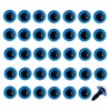 50PCS BluePlastic Safety Eyes DIY Sewing Crafting Accessories for Doll
