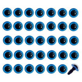 50PCS BluePlastic Safety Eyes DIY Sewing Crafting Accessories for Doll Bear Stuffed Animals Toys Teddy Puppet Making 16mm/0.63inch