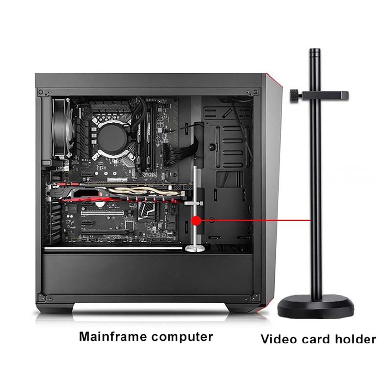 GPU Support Bracket, Adjustable Graphics Card Support, GPU Stand, Aluminum