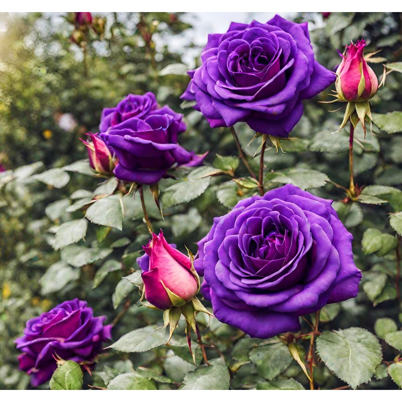 Bonsai Germany Rare Purple Roses 30Pcs Dragon Rose Heirloom Seeds