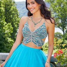 Clearine Women's Wedding Jewellery Set for Party Prom Leaf Cluster Flower Crystal Pendant Necklace Dangle Earrings and Bracelet, Crystal, No Gemstone