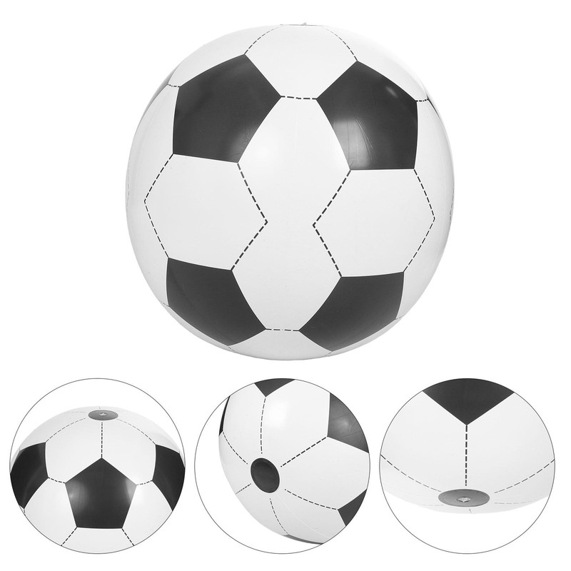 Lurrose ビーチボール サッカーボール 80cm 大号 巨大 インフレータブル ジャンボ 丈夫なPVC 厚手