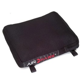 Airhawk 11" x 9" Cruiser Pillion Motorcycle Seat Cushion with Mesh Cover - Lightweight Portable Inflatable Multi-Cell Air Pad, Cruiser Straps Included