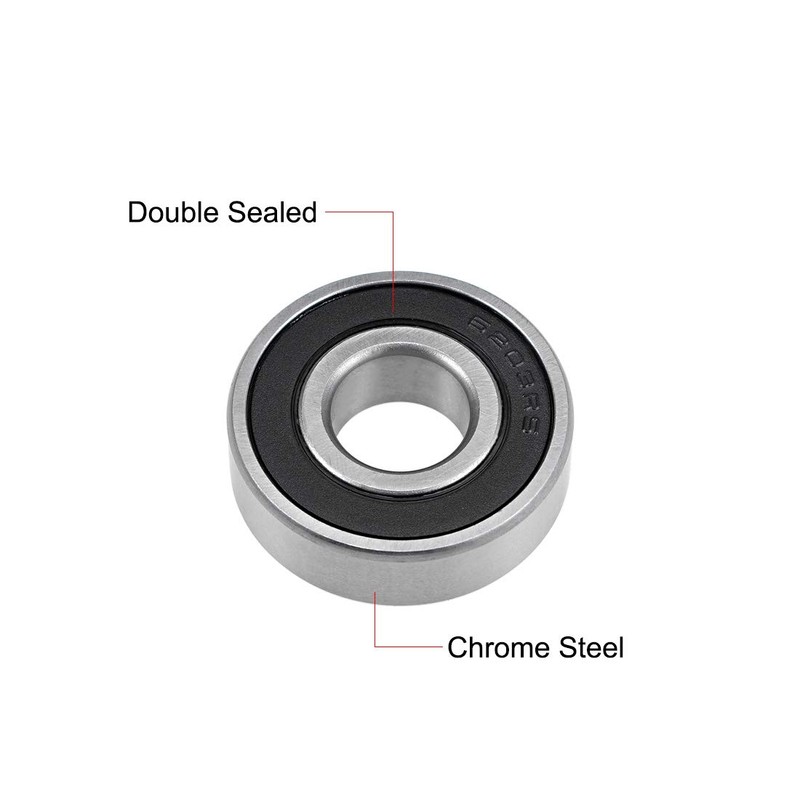 sourcing map 6203-16-2RS Deep Groove Ball Bearings 16mm Inner Dia