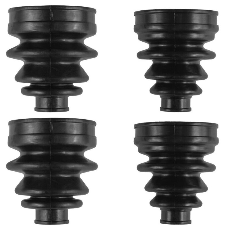 Caltric New 2 Rear Axle Inner Outer CV Boot Kit