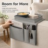 Sofa Armrest Organizer for Remote & Magazine Storage – 5-Pocket