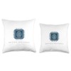 AI Artificial Intelligence Brain Computer Chip Technology Throw Pillow