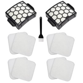 Filter Replacement for Shark LA300 LA301 LA322 LA351 LA500 LA502 LA555 LA360 LA362 LA401 LA455 LA702 Rotator Lift-Away ADV DuoClean PowerFins Upright Vacuum, Part XFFK320 & XHF320 2 HEPA 4 Foam