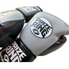 PRIZE RING "Professional 5.0" Genuine Leather Boxing Gloves Gray/Black (10oz)