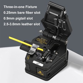 Fiber Optic Cleaver, Fiber Optic Scissors Fiber Optic Tools Optical Fiber Cutter Hot Cold Connection Tool Fiber Equipment Used in FTTH Applicable Diameter of Bar Fiber 125um