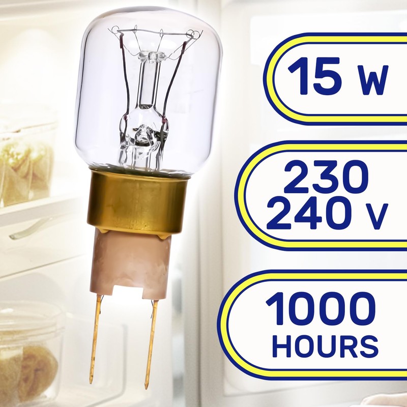 Fridge Bulb 15W 230/240V with Base Plate X7E T-Click with