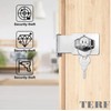 TERF® Heavy Duty Polished Chrome Key Operated Locking Hasp and