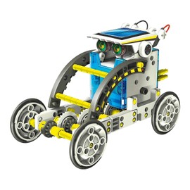 SELVA 14-in-1 Solar Robot - With Only 1 Kit (Over 200 Components) 14 Different Models Building - Solar Plate Provides Energy for Locomotion - C334353