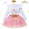 DDLUZQual - Conjunto de 2 vestidos de princesa de cumpleaños