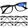 CCVOO 5 Pack Reading Glasses Blue Light Blocking Women/Men, Anti
