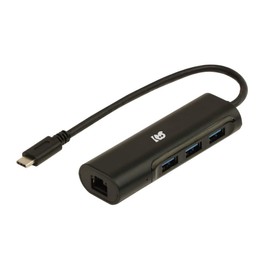 Rattle System USB Type-C Gigabit LAN Adapter with USB Hub RS-UCLAN-H3A
