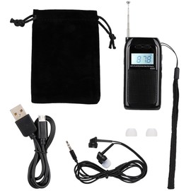 Mini FM Radio Pocket FM MW Radio Receiver Digital Tuning Stereo MP3 Music Player