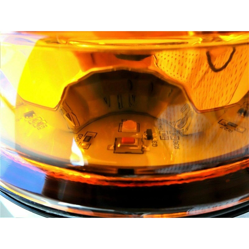 MelTruck LED Warning Light with 4 Flash Patterns 12 V