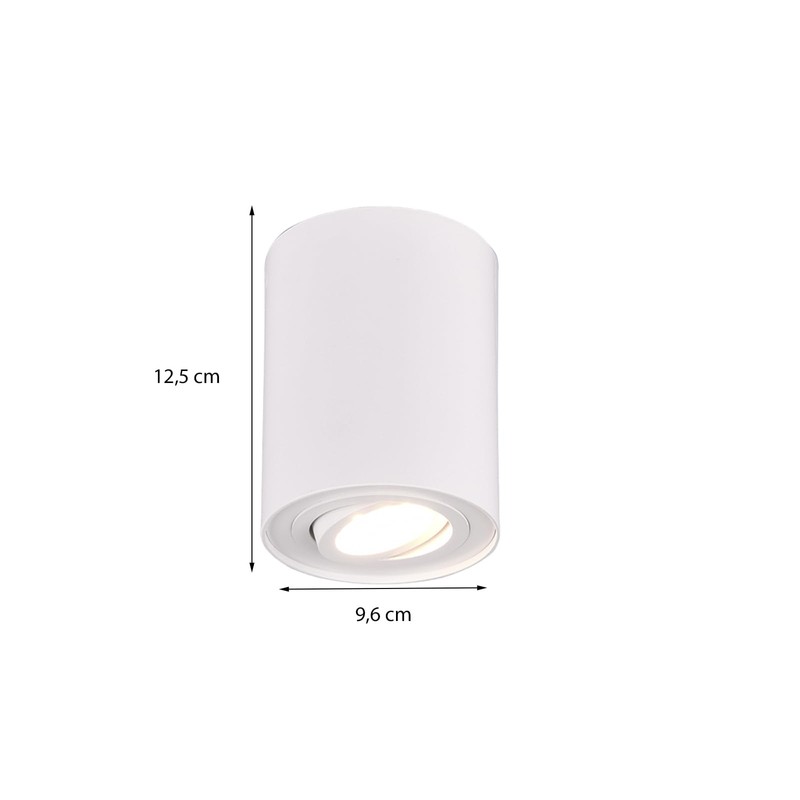Trio Leuchten Cookie 612900131 Ceiling Light Metal White Matt Excludes