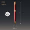 Parker Sonnet Ballpoint Pen | Red Lacquer with Gold Trim