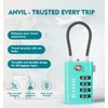 ANVIL 4 Digit Luggage Locks, TSA Locks for Luggage, Advanced