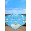 KAMACA Tablecloth Spring Summer Colourful Flowers Washable Kitchen Dining Table