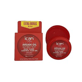 ican London Argan Oil Edge Control Hair Gel Extra Hold 80g