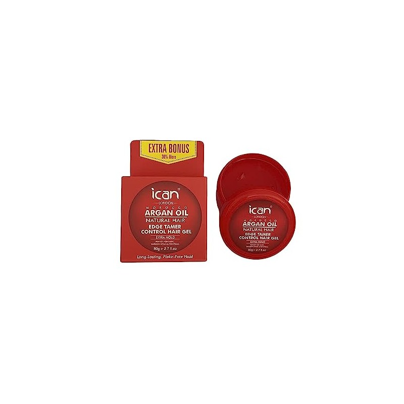 ican London Argan Oil Edge Control Hair Gel Extra Hold