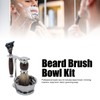 Men Manual Trimmer Kit Trimming Soap Bowl Stand Beard Brush