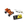 Amewi RC-Monstertruck Die Cast 1:64 RTR orange, Fernsteuerung im Kartenformat