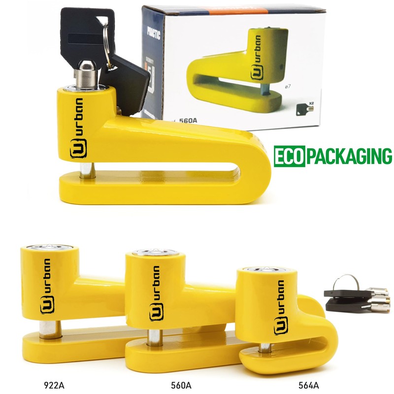 urban 560A - Bloqueo de disco antirrobo universal para motocicleta,