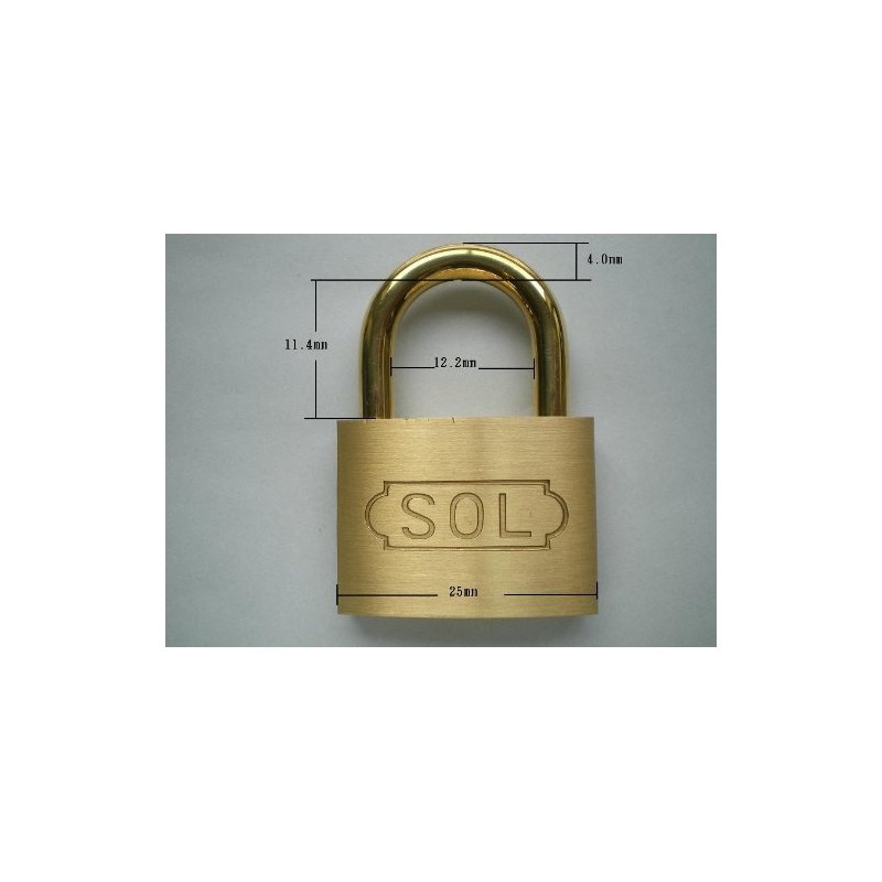 SOL – Hard Sol Cylinder Padlock No. 2500 25 mm