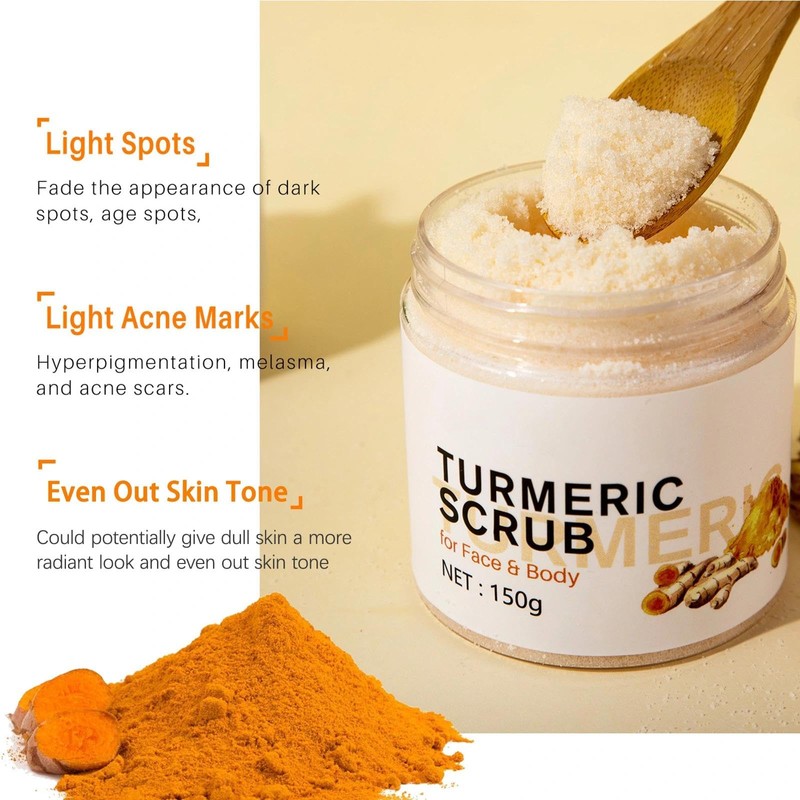 Turmeric Body Scrub - Exfoliating & Moisturizing Formula For Smooth