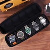 URCHUZE 5 Slots Watch Case for Men,Watch Travel Case,Hard portable