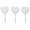 SHUATI 50Pcs 4ml Transparent Liquid Dropper, Heart Shape Plastic Squeeze