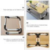2Pcs Folding Bed Table Legs, Metal Desk Legs with Anti-Slip
