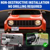 No Drill Front License Frame Compatible with Jeep Renegade 2015-2023
