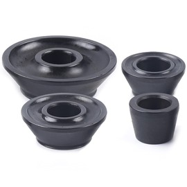 MUSESPANI 4PCS Universal Wheel Balancer Standard Taper Cones Kit Wheel Balancer Cone Set for 40mm Shaft,Steel Tire Balancer Adapter Cone Set for Car SUV Truck with Hub Bore 1.77"-5.39" Black (40mm)