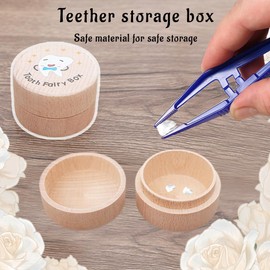 ZEPIQOR 1 x Tooth Box Milk Tooth Box Girls Boys Tooth Box Milk Tooth Box Gift Ideas for Christening and Birthday Gifts for New Parents