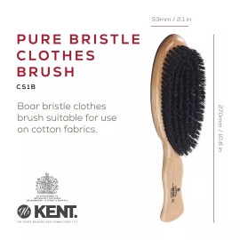 Kent CS1B Clothes Brush, Fabric Lint Remover for Cotton, Wool, Suede and Silk