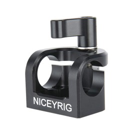NICEYRIG 15mm Rod Clamp Single Rod Clamp with 1/4 Screw Hole DSRL Support Photography Accessories -331