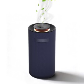 Aromabot Waterless Essential Oil Diffuser, Smart Portable Nebulizing Waterless Diffuser for Car, Home, or Office – Dual Mist Modes, Comfort Fabric Wrapping Process, Rechargeable Battery, LED Light