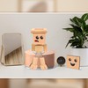 Zhaoyao Shaking Wooden Man for Car Dashboard with 12 Magnetic