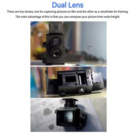 35MM Dual Lens Film Camera Retro Double TLR Camera Film Dual Lens 35MM Reflex Camera Reflex TLR DIY Classic Retro Double