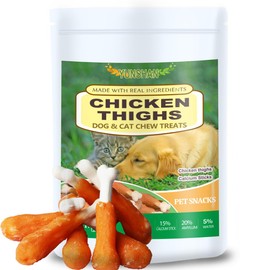 YUNSHAN Chicken Thighs Dog & Cat Chew Treats, 16 oz, Real Ingredients Pet Snacks