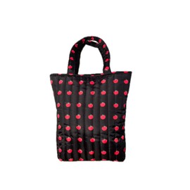 Kwang Min Cute Handbag for Daily, Commute,Lunch Box,File Folders or Laptop Tote Bag.Quilted Cotton,Magetic Closure (Cute Tomatoes)
