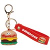 Skater ZRMKH1 Burger Conx Burger Keychain with Rubber Mascot